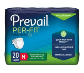 Prevail PerFit Briefs, Size Medium - 32" - 44"