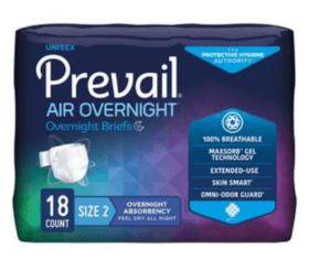 First Quality Prevail® Overnight Adult Brief, Large, Size 2, 45'' to 62''