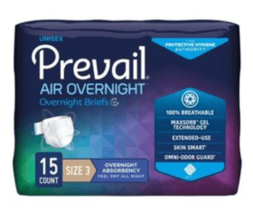 First Quality Prevail® Overnight Adult Brief, XL, Size 3, 58'' to 70''