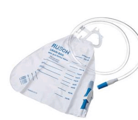 Teleflex Medical Inc Economy Urinary Drainage Bag with Anti-reflux Valve 2000mL, Sterile, Latex