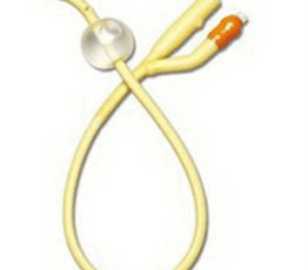 Medline® Industries 2-Way Silicone-Elastomer Coated Latex Foley Catheter 16Fr 10cc Balloon Capacity, Coude Tip, Sterile
