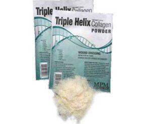 MPM Medical Triple Helix Collagen Dressing, 100% Type 1 Collagen 1g Powder