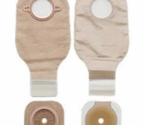 Hollister New Image® Two-Piece Sterile Drainable Colostomy/Ileostomy Kit 3-1/2" Stoma Opening, Integrated Closure, Ultra Clear