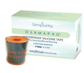 Safe n' Simple Simpurity™ DermaPro™ Water-proof Silicone Tape, 2" x 5yd