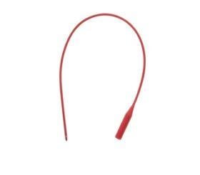 Amsino AMSure® Red Rubber Urethral Catheter, Male, 12Fr OD, 16"