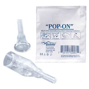 Male External Catheter Pop-On® Self-Adhesive Strip Silicone Large