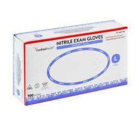 Cardinal Health FLEXAL Touch Nitrile Exam Gloves, Powder-Free, Large - 3.1 MIL